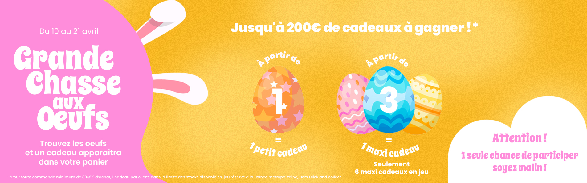Grande chasse aux oeufs - Pâques 2025